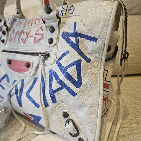 NWT Balenciaga City Graffiti Bag Sz Medium NWT - Picture 8 of 12